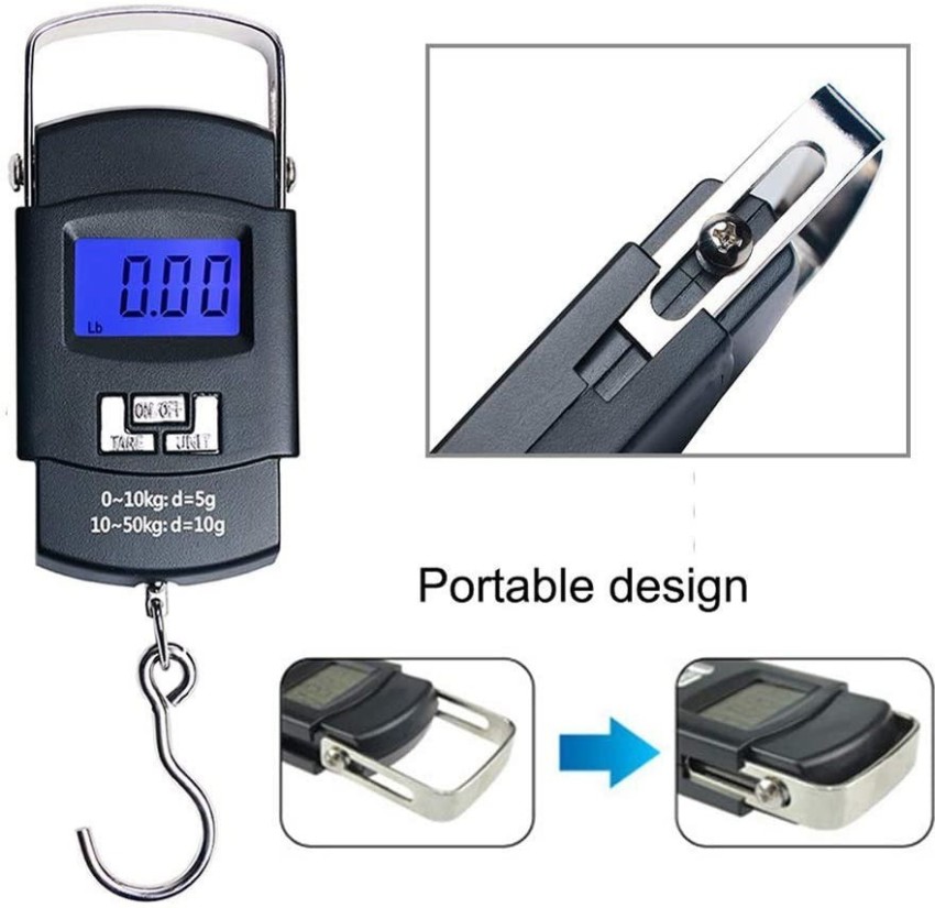 Buy Digital Fishing Weight Scales Red 25kg/55lb online at