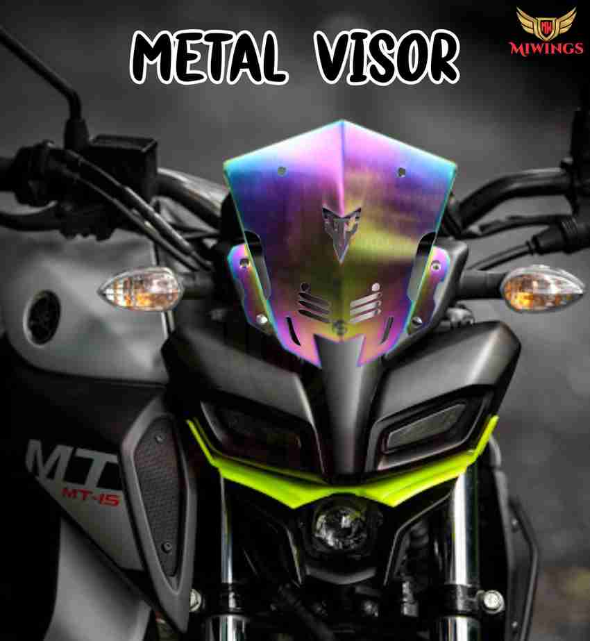 Miwings Yamaha MT 15 09 Visor Rainbow metal good quality Bike
