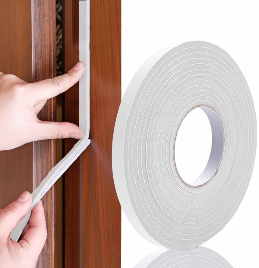 Rubber Seal Weather Strip Foam Sticky Tape Door Window Draught Excluder 5m  & 10m