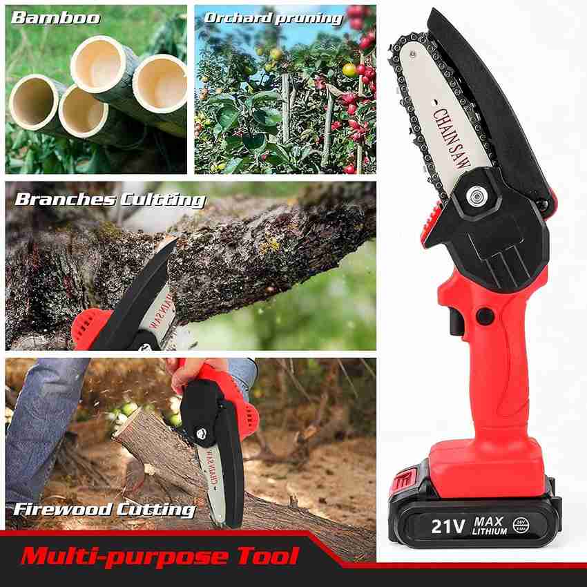 Rechargeable wood online cutting lithium chainsaw