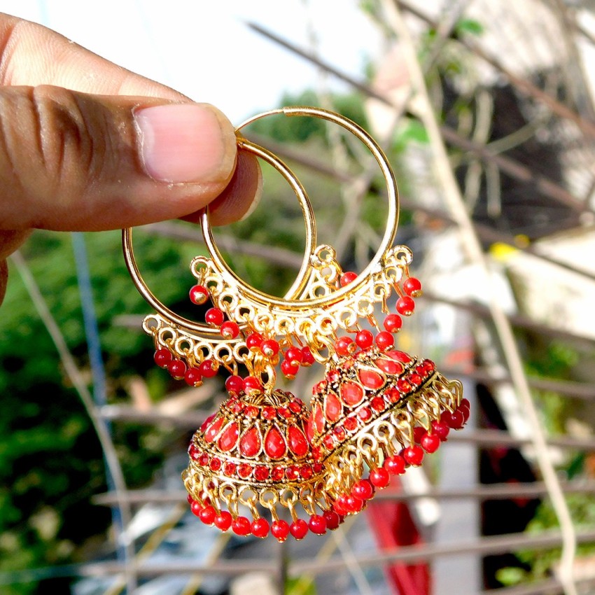 Fancy on sale red earrings