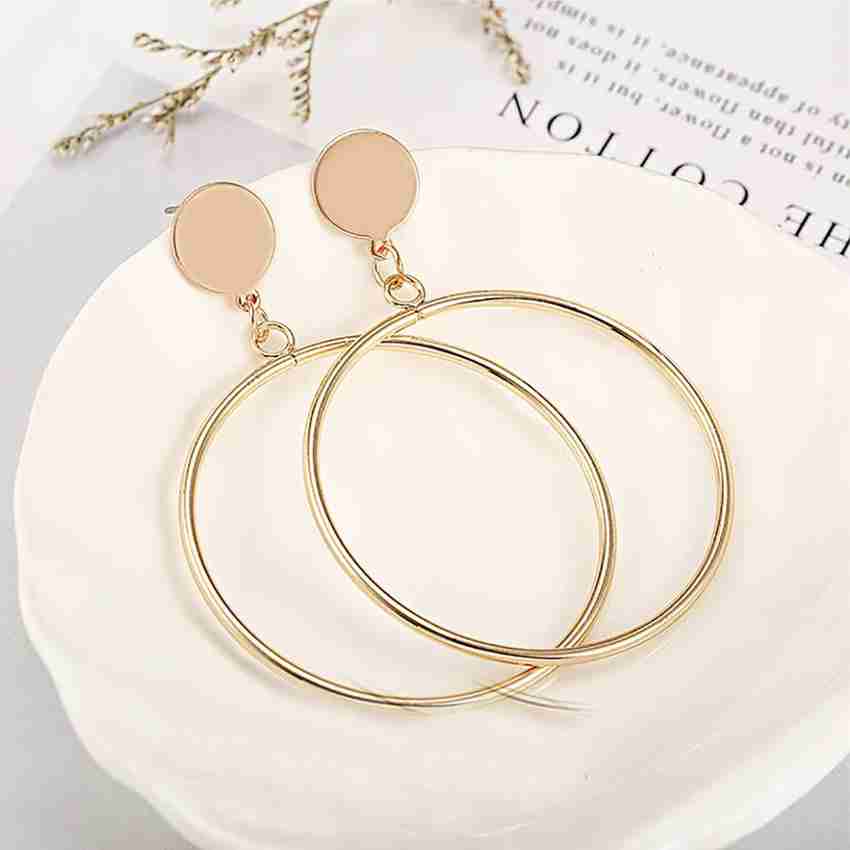 Golden top artificial earrings