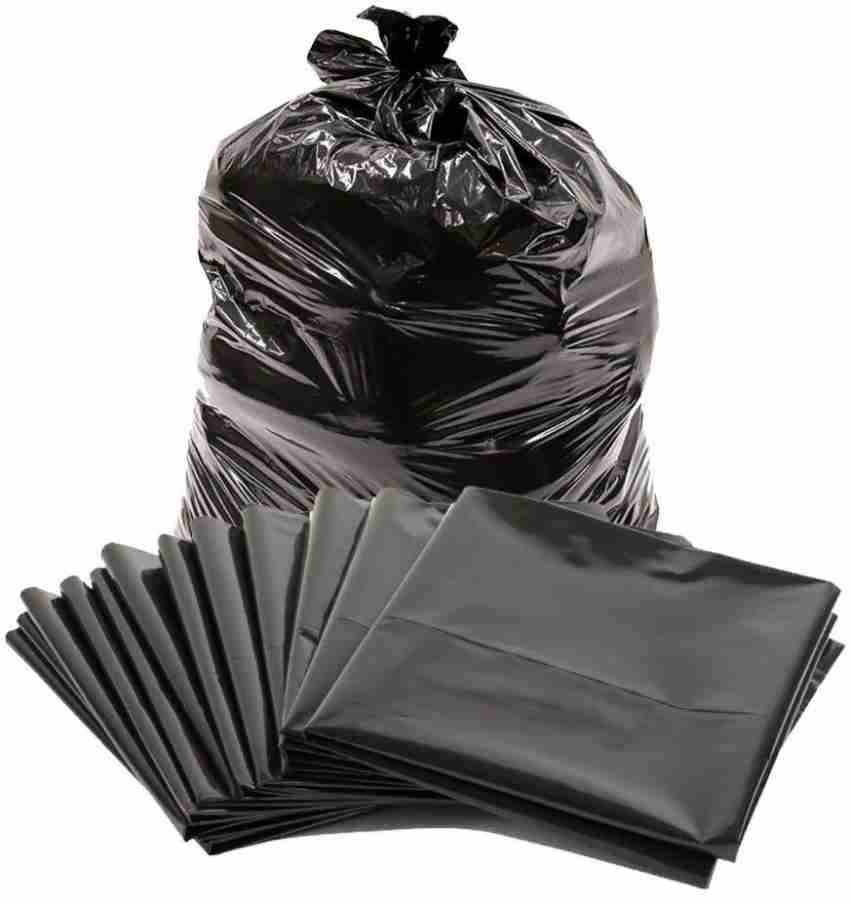 Star Enterprise XL Size 51 Micron Biodegradable Black Garbage Bag - 36 X 42  Inches (Pack of 30 Pieces) 70 L Garbage Bag for Commercial Use  Societies/Offices/Hospitals XL 70 L Garbage Bag
