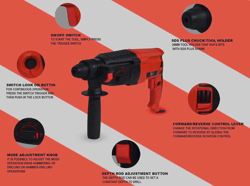 HPD HPD 2 26 RE 26mm Rotary Hammer 2 26 RE Rotary Hammer 26mm