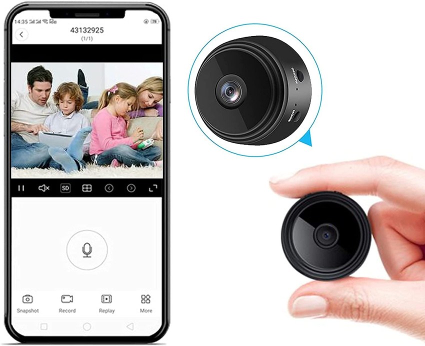 Mini Spy Cam 1080P HD Wifi Camera Wireless Home Surveillance Security —  Battery Mate
