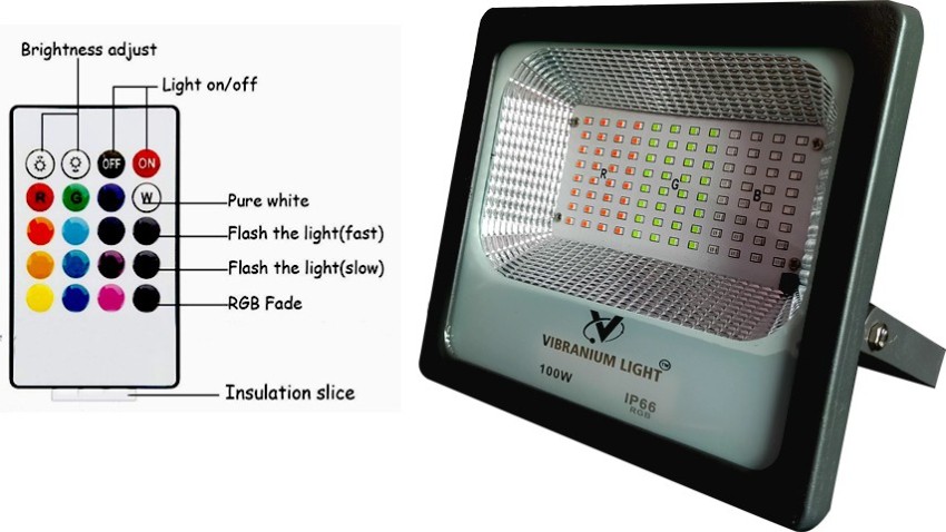 VIBRANIUM LIGHT 100 Watt Ultra Bright LED RGB (Red , Green , Blue