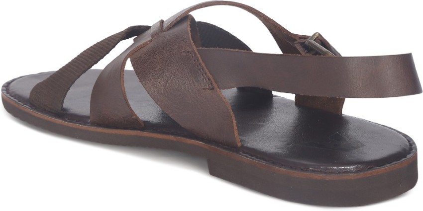 Ruosh men s leather discount sandals and floaters