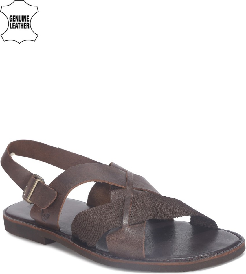 Ruosh men's leather deals sandals and floaters