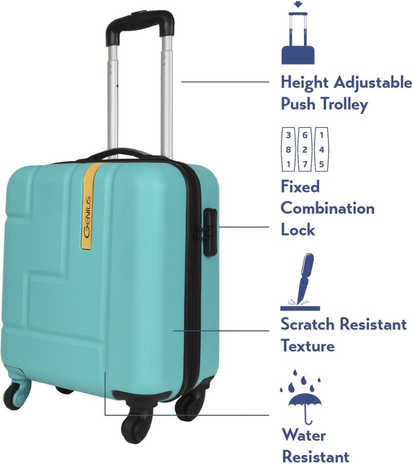 GENIUS by SAFARI TETRON 50 Cabin Suitcase - 20 inch TURQUOISE - Price in  India