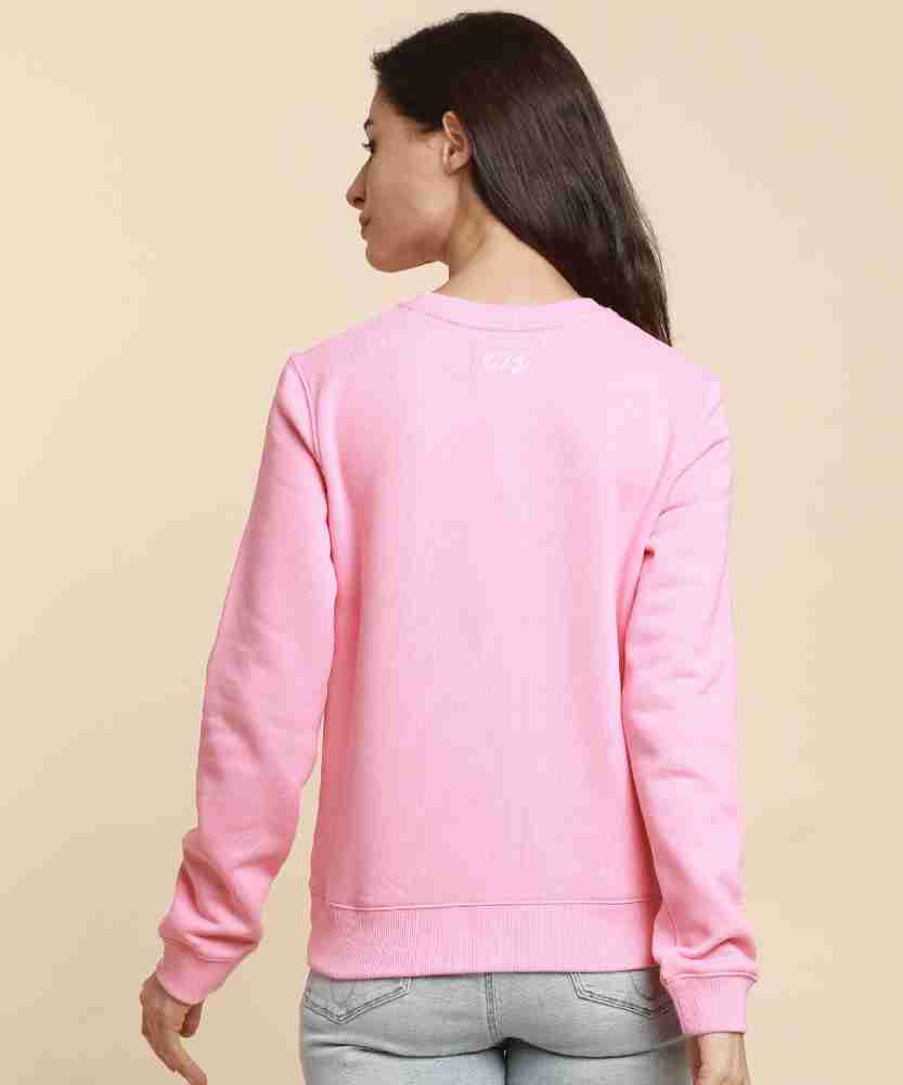 CALVIN KLEIN JEANS - Women's winter crop sweatshirt with 1978 logo - Pink -  J20J221334TLV