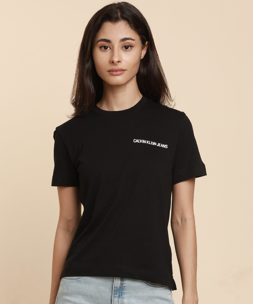 Calvin Klein Jeans Logo Cotton-Blend T-Shirt