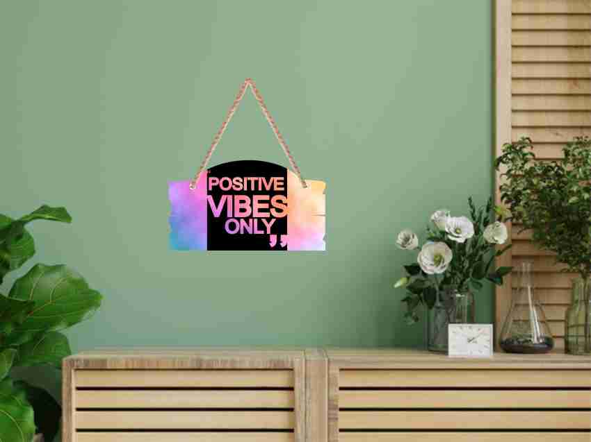 Good Vibes Only Wood Words, Positive Vibes Quotes Sign, Home Room