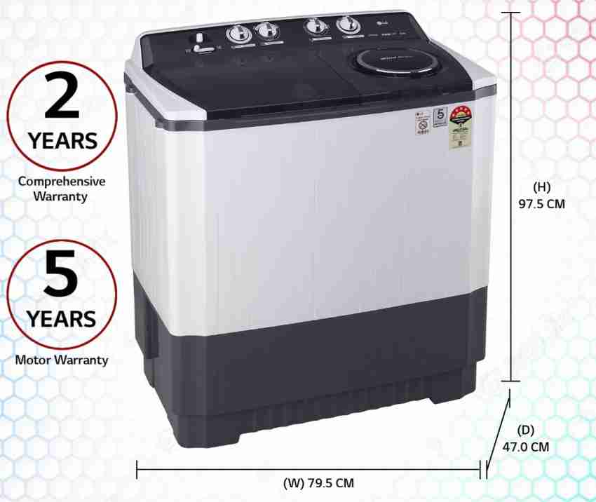 lg 10 kg semi automatic washing machine