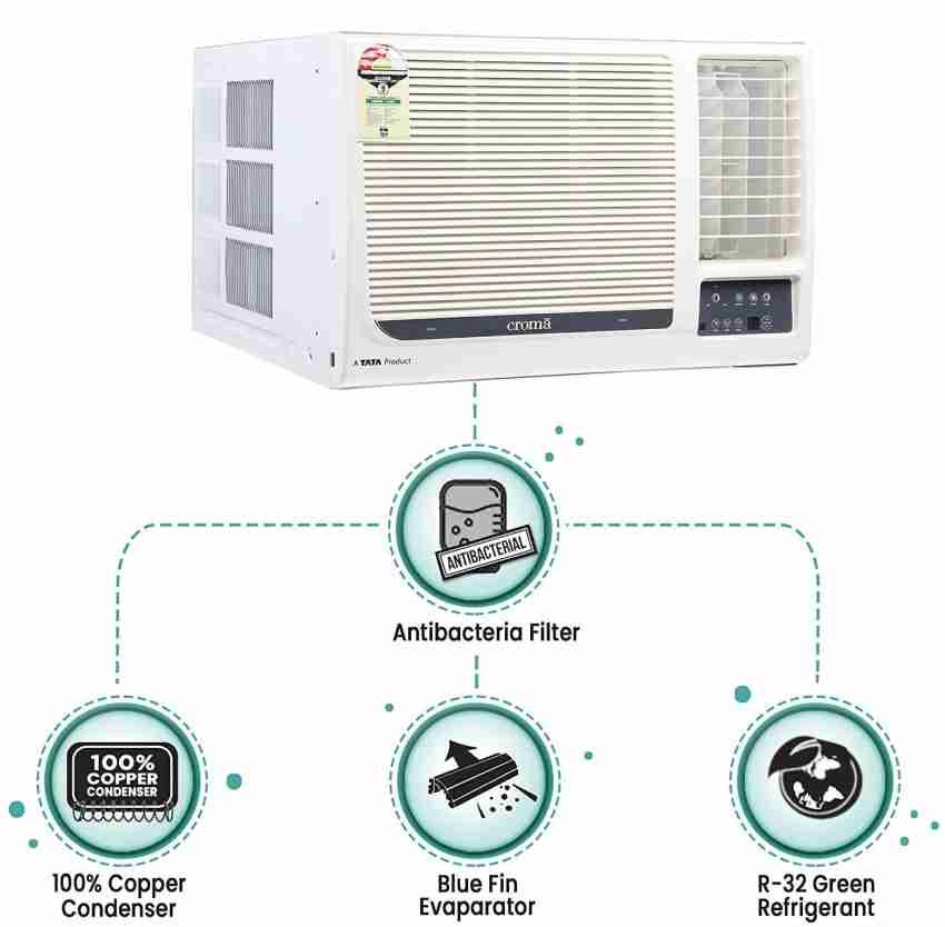 croma window ac 1 ton 5 star