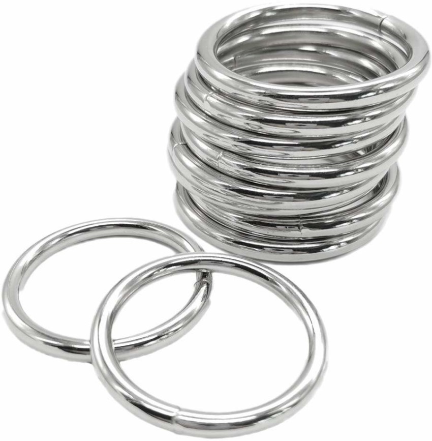 Macrame Rings Metal Set of 3 Silver