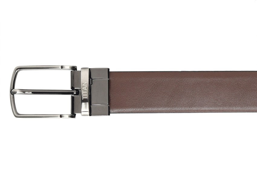 Shop Online Titan Black Single Sided Genuine Leather Belt For Men  Tb150Lm4Bk, Titan