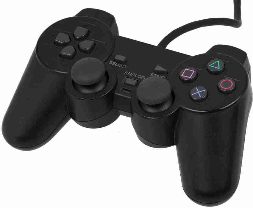 Tech Aura Playstation 2 wired black controller for PS2 Joystick Gamepad For  Dual Vabration joystick USB Gamepad - Tech Aura 