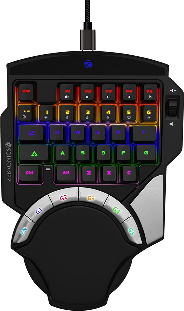 ZEBRONICS Zeb Max Atom Wired USB Gaming Keyboard ZEBRONICS