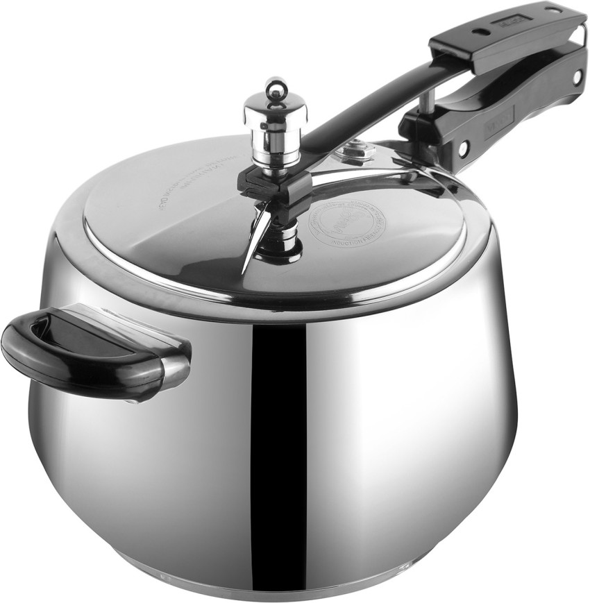 VINOD 18 8 Stainless Steel Sandwich Bottom Handi Shape Inner Lid