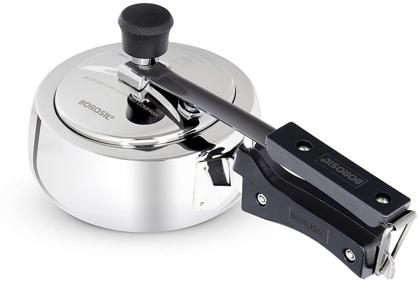 BOROSIL pronto 1l stainless steel 1 L Inner Lid Induction Bottom Pressure Cooker Price in India Buy BOROSIL pronto 1l stainless steel 1 L Inner Lid Induction Bottom Pressure Cooker online