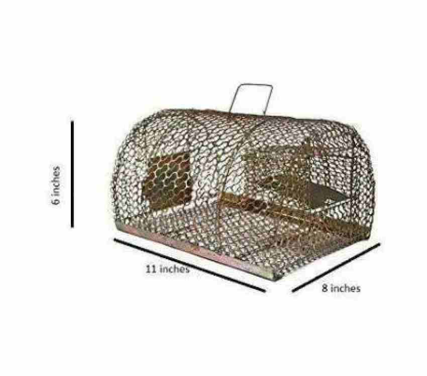 Large Mouse Trap Metal Steel Rat Catching Cage Pest Control Mice