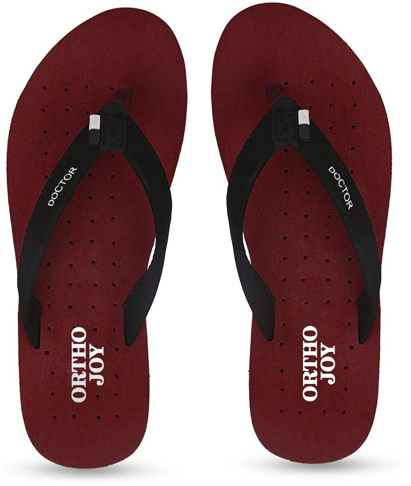 ORTHO JOY Women Doctor Ortho Slippers For Women Daily Use Brown