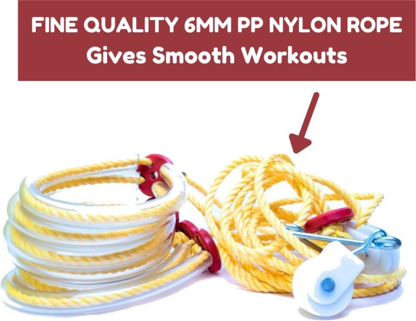 ShivSakti Physiotherapy Overhead/Shoulder Rope(Cable) & Pulley Ball Bearing  Skipping Rope