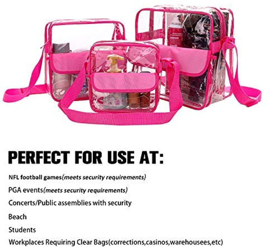 Transparent top sling bags