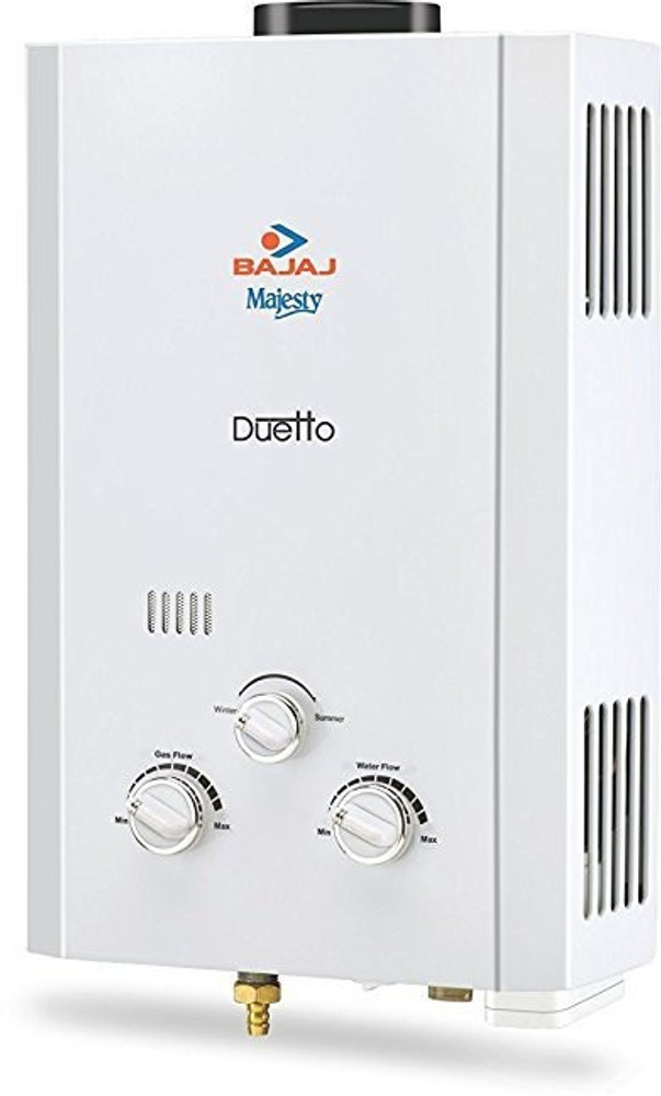 BAJAJ 6 L Gas Water Geyser (MAJESTY DUETTO, White) Price in India - Buy  BAJAJ 6 L Gas Water Geyser (MAJESTY DUETTO, White) online at Flipkart.com