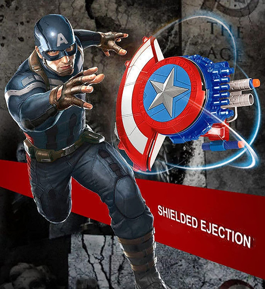 Marvel captain america civil war blaster reveal sales shield
