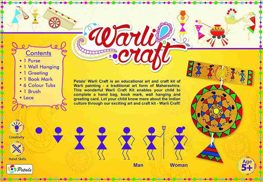 WONDRBOX Warli Canvas Painting Kit, Art and Craft Kit for Girls 9-12 at Rs  249.00, वारली पेंटिंग, वर्ली पेंटिंग, वर्ली चित्रकारी - Playing Eleven,  Bengaluru