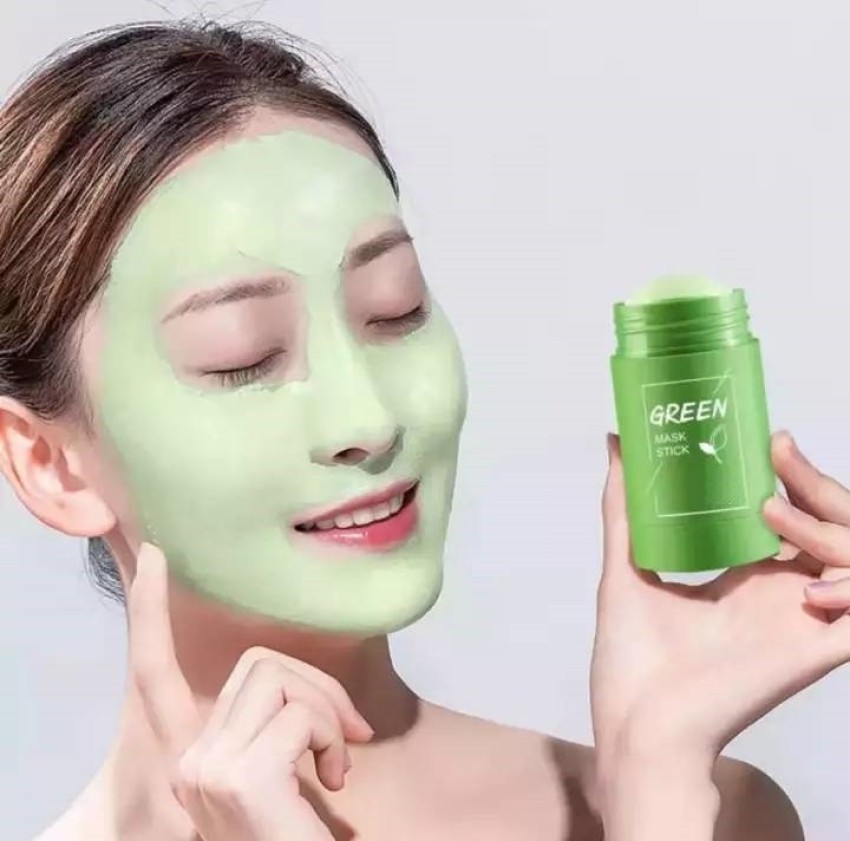 Pack Green Tea Mask Purifying Clay Stick, Moisturizes Oil Control Deep Face  Cleaning Mask Pore Improves Skin for All Skin Types Men Women
