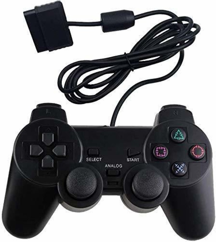 Tech Aura Ps-2 Wired Dualshock Remote Controller For Playstation-2 Generic  (Black) USB Gamepad