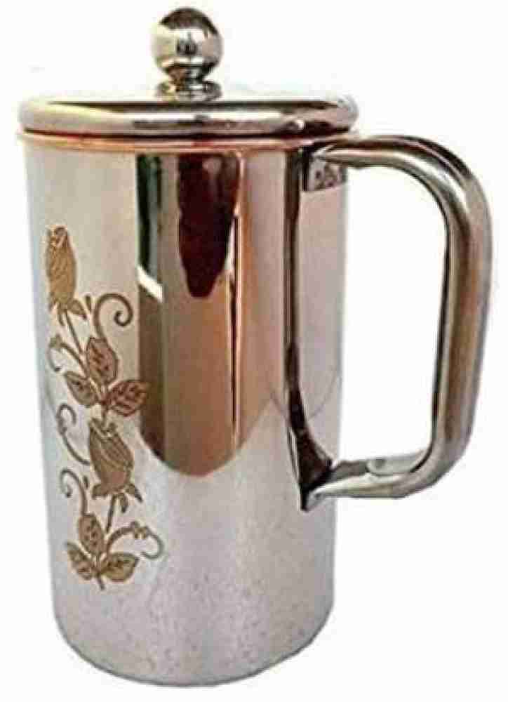 Copper Water Pitcher | Ayurveda | Handmade | 100% Pure | Hammered 1.5 Litre