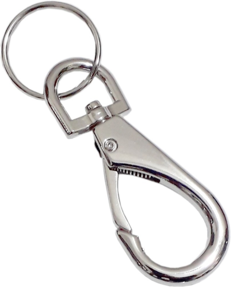 Swivel Snap Hooks with Key Rings, Premium Metal Swivel Lobster