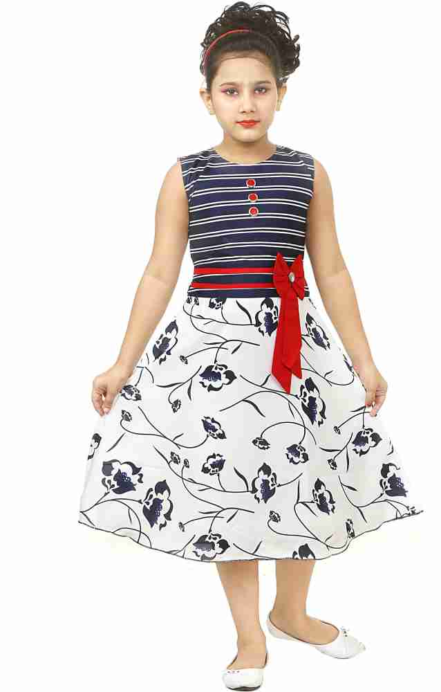 ULTRA TREND Girls Midi Knee Length Casual Dress Price in India Buy ULTRA TREND Girls Midi Knee Length Casual Dress online at Flipkart