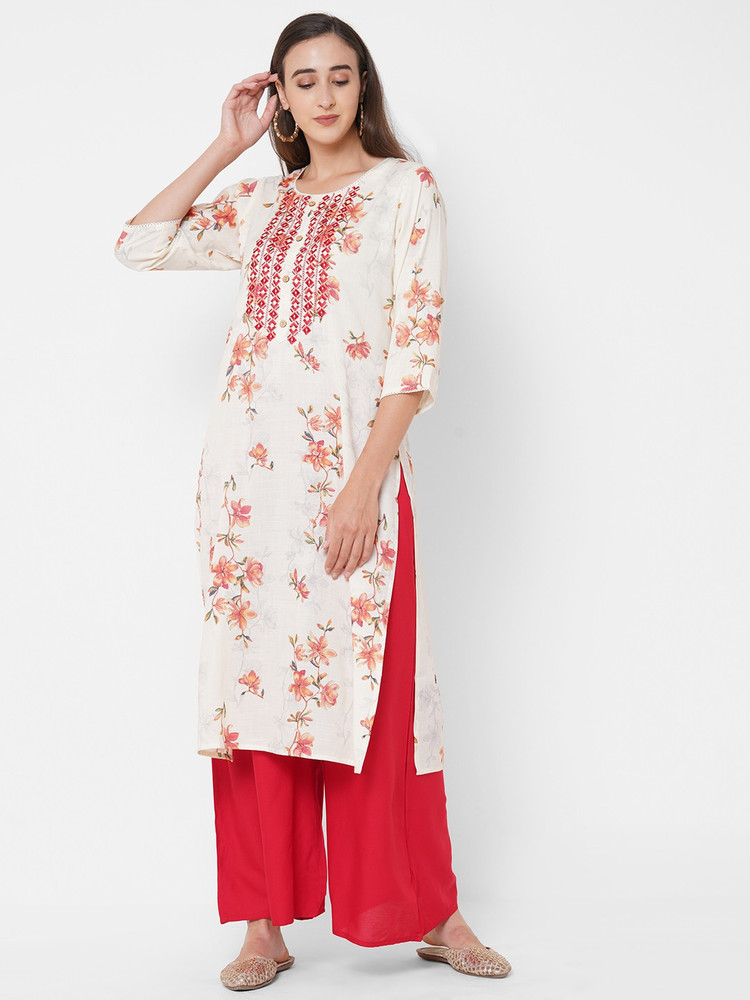 Anora Women Floral Print Straight Kurta Buy Anora Women Floral Print Straight Kurta Online at Best Prices in India Flipkart