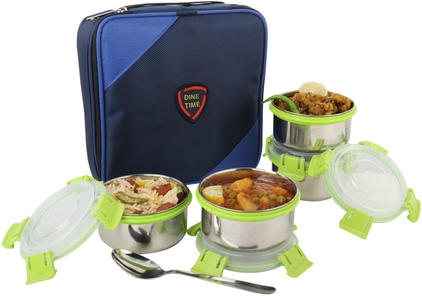 ROYAL SAPPHIRE 5 Tier Insulated Stainless Steel Tiffin | Lunch Box | BPA  free Office Lunch Box For Adults
