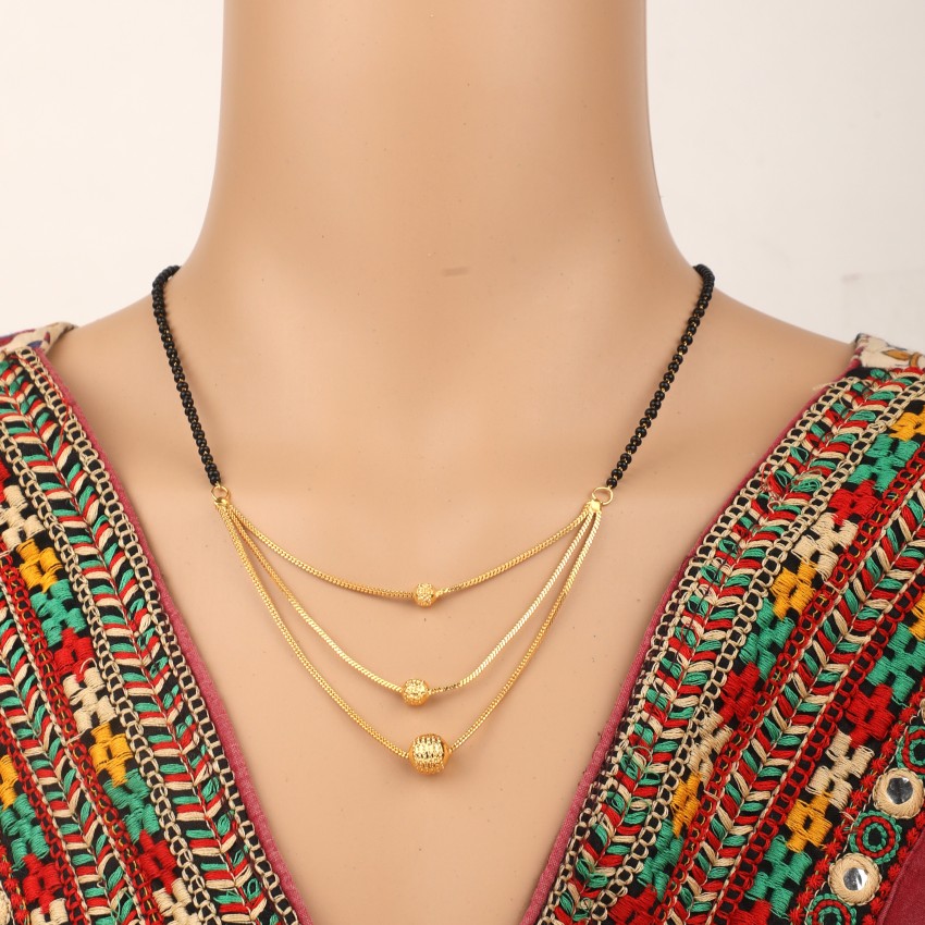 Three on sale layer mangalsutra