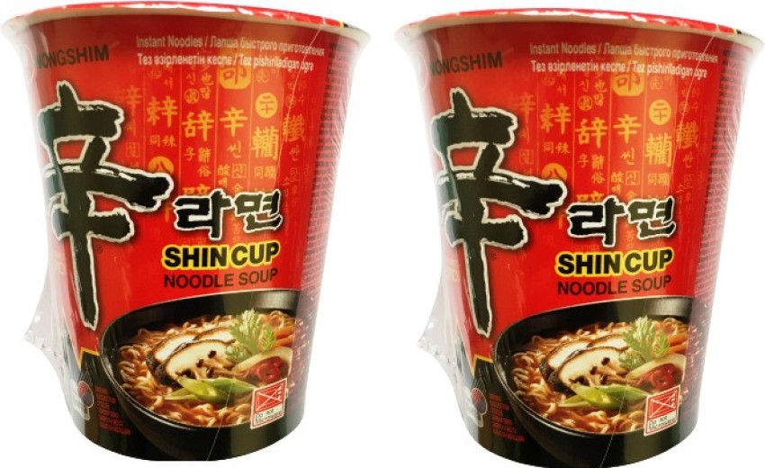 Nongshim Shin Ramyun Korean Cup Noodles 68g (Pack of 3)