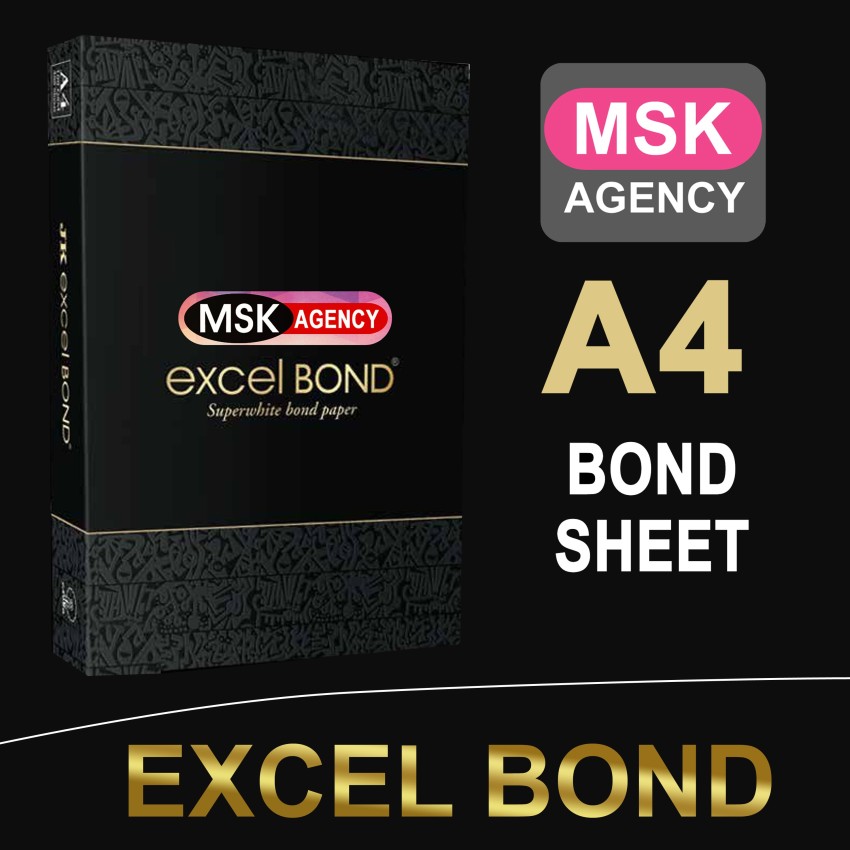 Jk Excel Bond Paper A4 size 100 Sheets 90 Gsm Pack Of 1