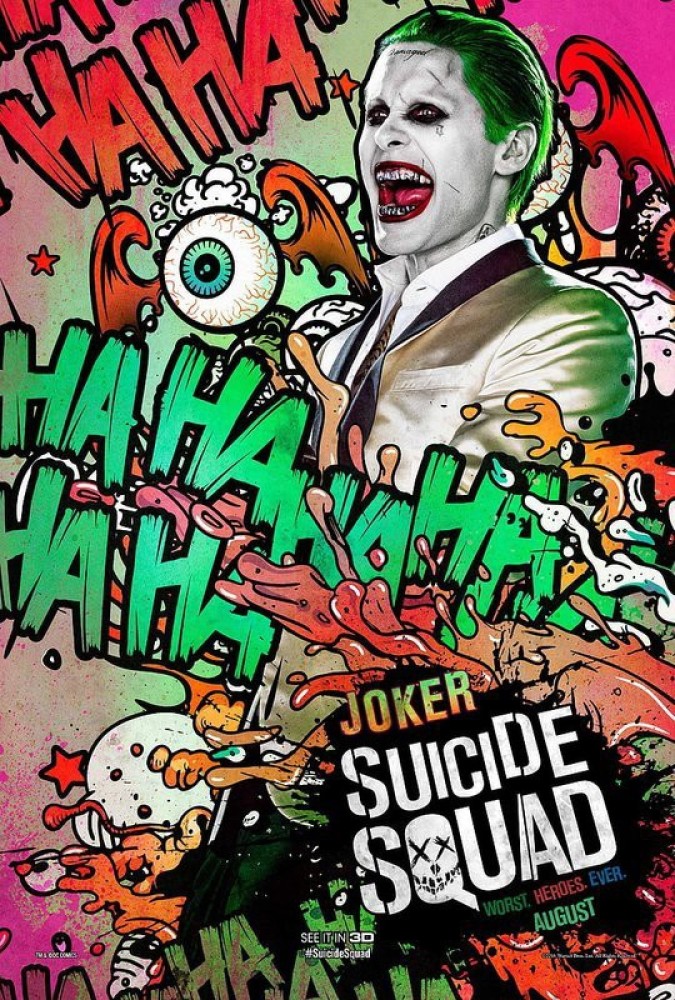 Joker Art Suicide Squad Movie Matte Finish Poster Paper Print