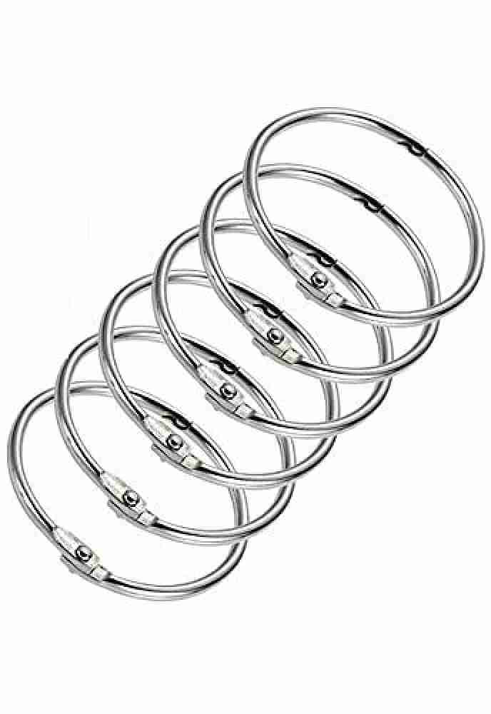 DIY Crafts Silver Heavy Duty Metal D Ring Non Welded D-Rings Assorted  Multi-Purpose Semi-Circular D Ring for Hardware Bags Ring Hand DIY  Accessories (Pack of 5 Pcs, Mini Metalic Silver Colour) Key