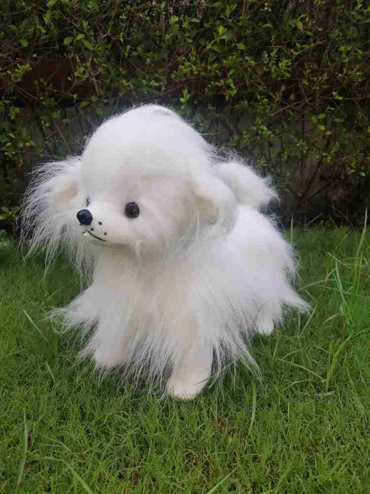 Pomeranian toy cheap white