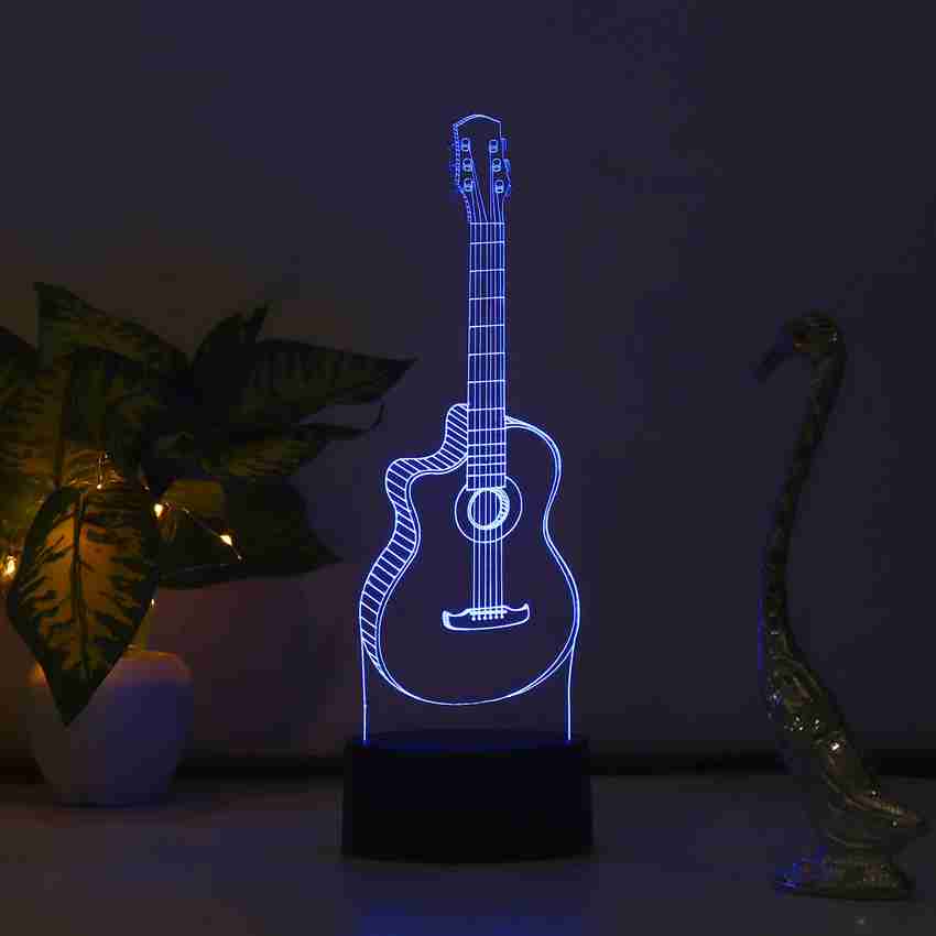 Guitar 3d illusion lamp discount