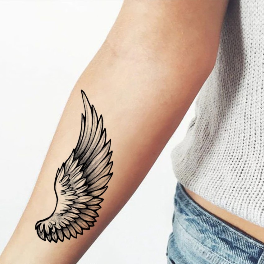 VOORKOMS Eagle Wings Bird Black and White Design Temporary Waterproof Tattoo  For Men and Women  Amazonin Beauty