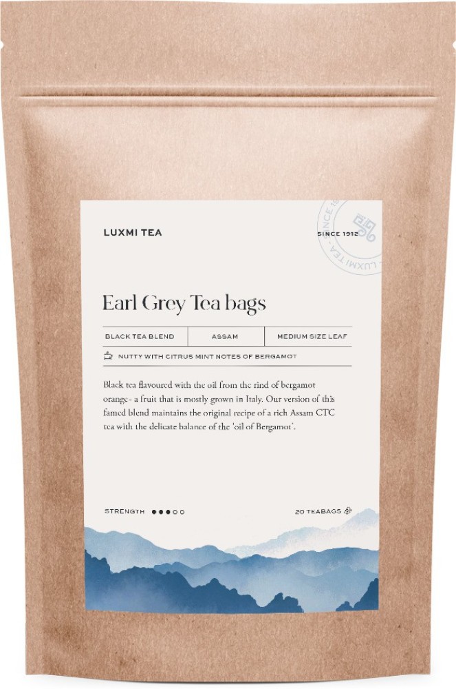 TGL Imperial Earl Grey Black Tea Bags, 16 Tea Bags with Black Tea