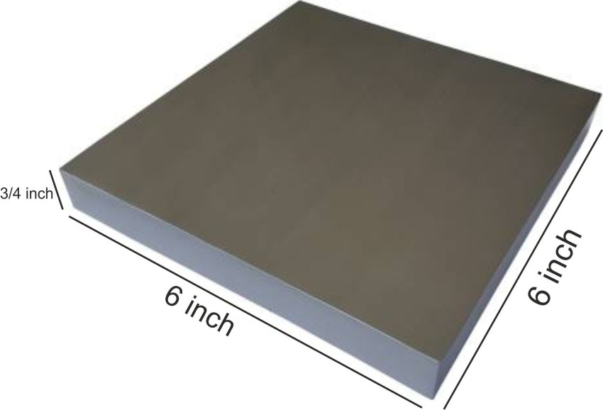 Steel BENCH BLOCK, Extra Large 6 x 6 Square Steel Block with Rubber Base,  Metal Forming Jewelry Making Tool - LakiKaiSupply