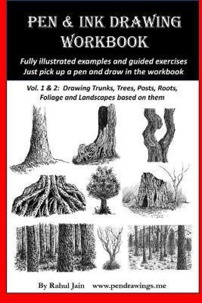 Learn to Draw Pen and Ink Landscapes - Pen and Ink Drawings by Rahul Jain