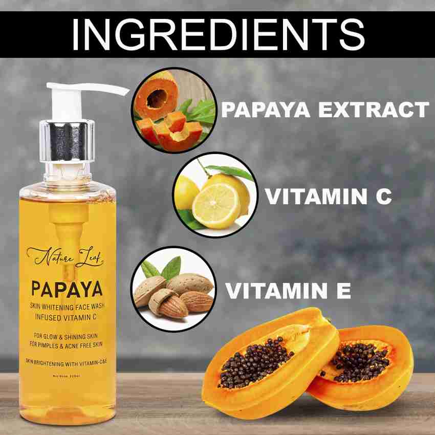 nature leaf Papaya Skin Whitening Face Wash Price in India Buy